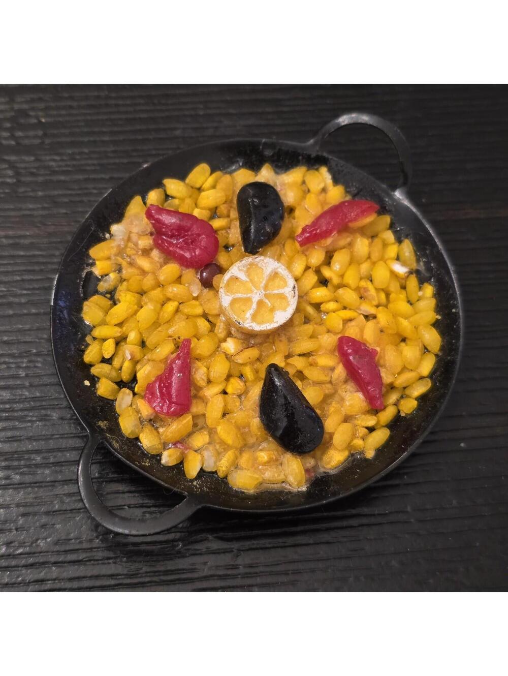 3D Paella Refrigerator Magnet Spanish Food Rice Skillet Kitchen Decor Fair